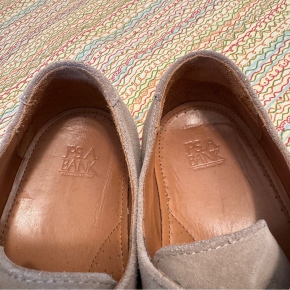 Jos A Banks Gray Derby Shoes with Suede Upper and Rubber Sole Size 10.5M - Picture 4 of 10